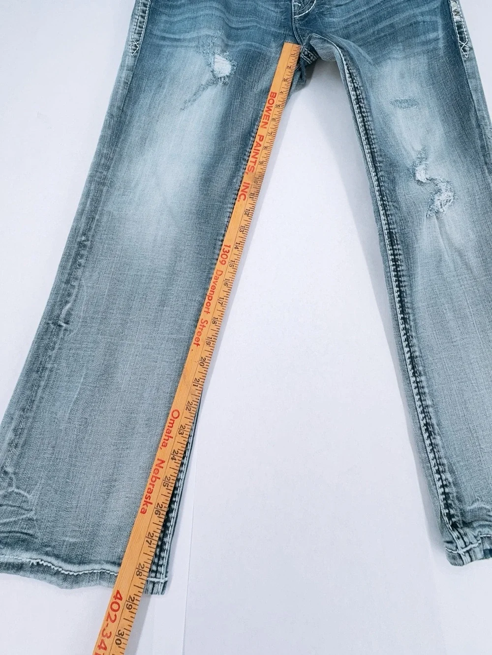 Rock Revival Pruitt Men's Slim Straight Jeans Size 36